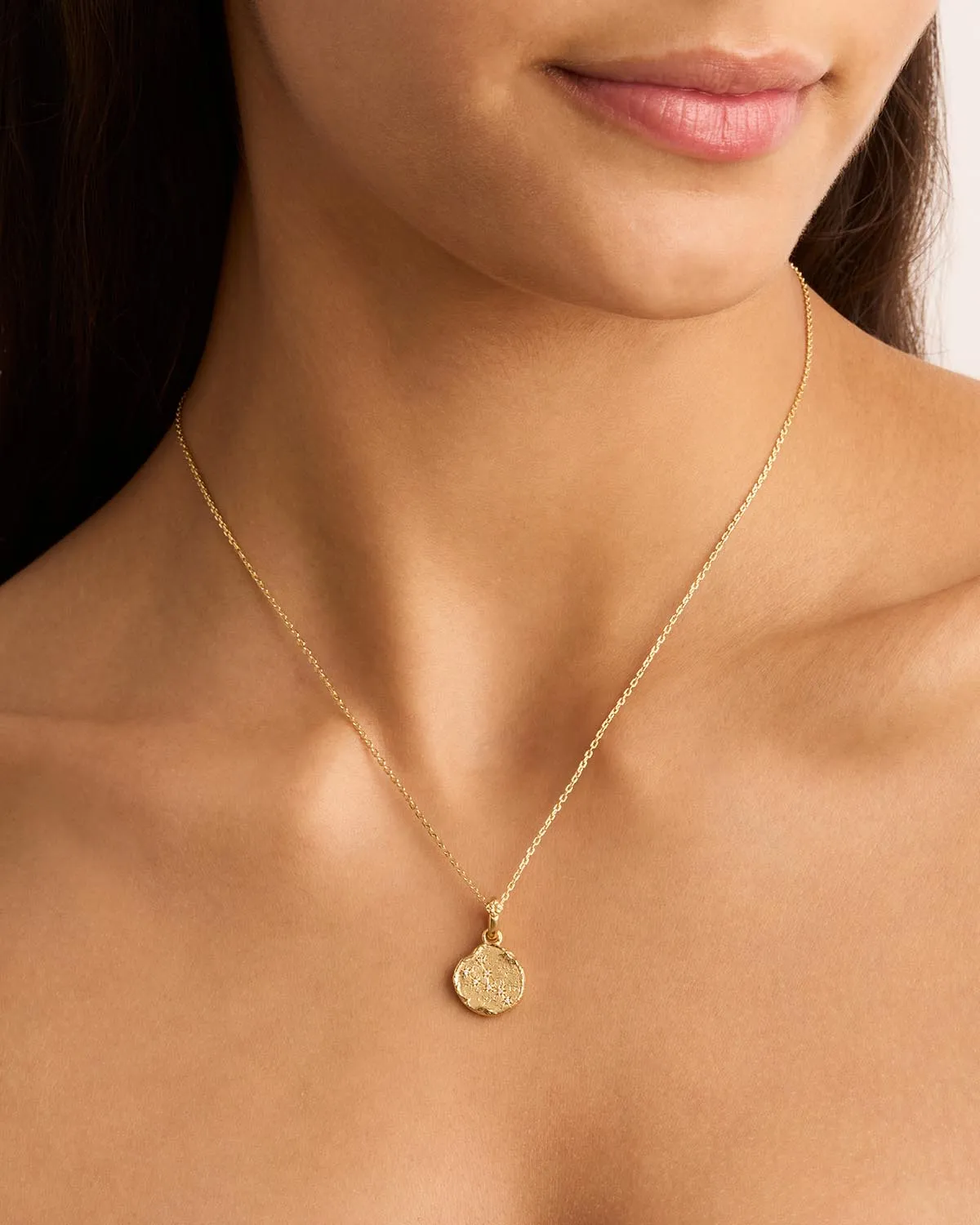 18k Gold Vermeil Cosmic Love Zodiac Annex Link Pendant - Taurus Bycharlotte