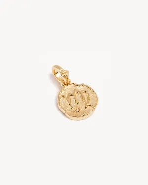 18k Gold Vermeil Cosmic Love Zodiac Annex Link Pendant - Virgo Bycharlotte