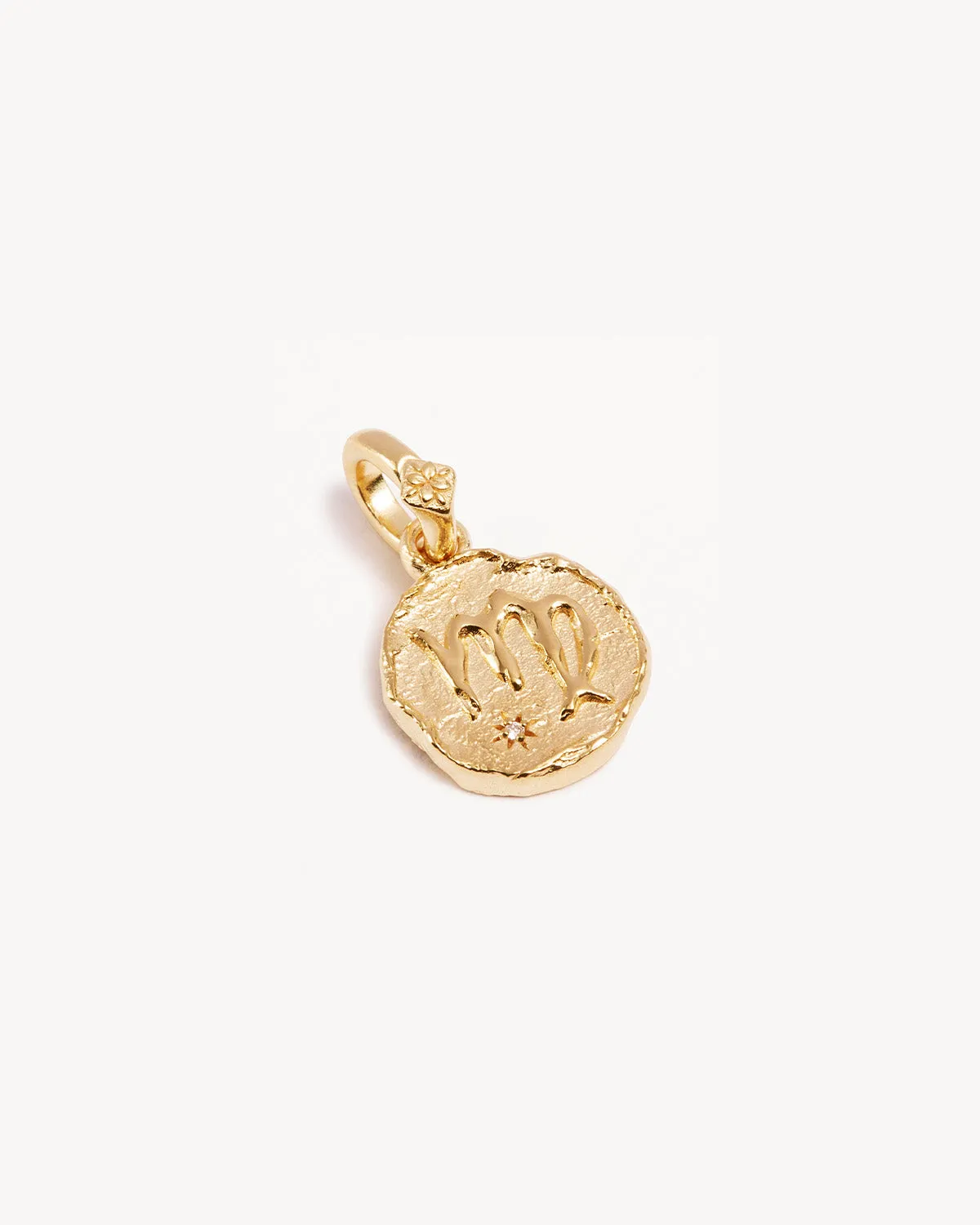18k Gold Vermeil Cosmic Love Zodiac Annex Link Pendant - Virgo Bycharlotte