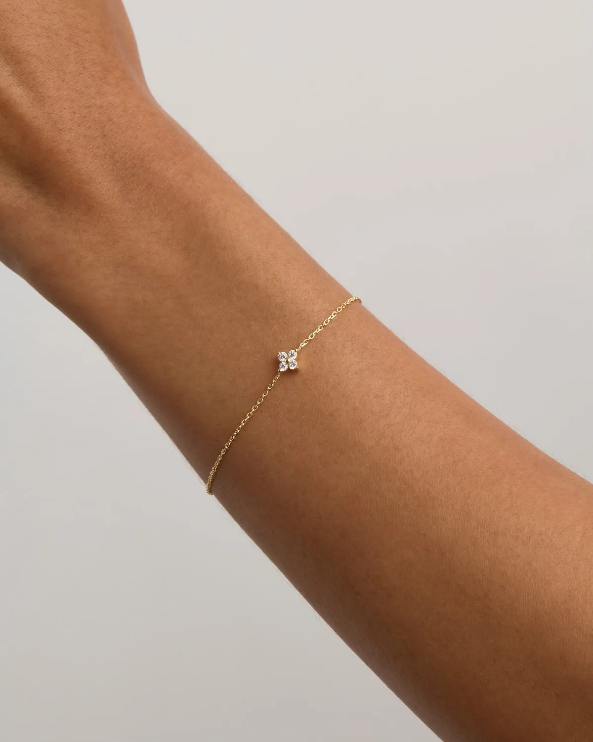 18k Gold Vermeil Crystal Bloom Bracelet Bycharlotte