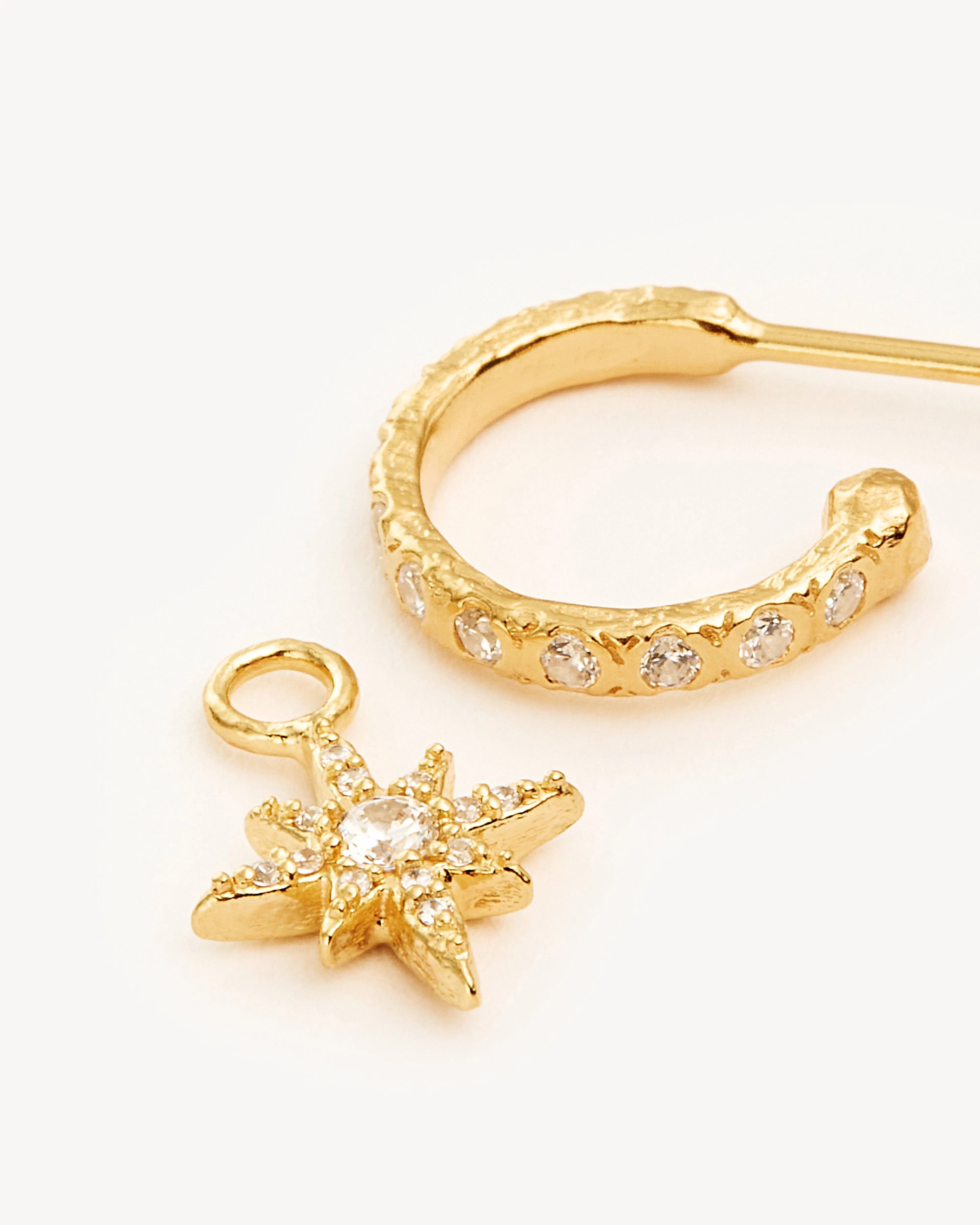 18k Gold Vermeil Dancing In Starlight Hoops Bycharlotte