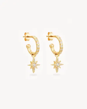 18k Gold Vermeil Dancing In Starlight Hoops Bycharlotte