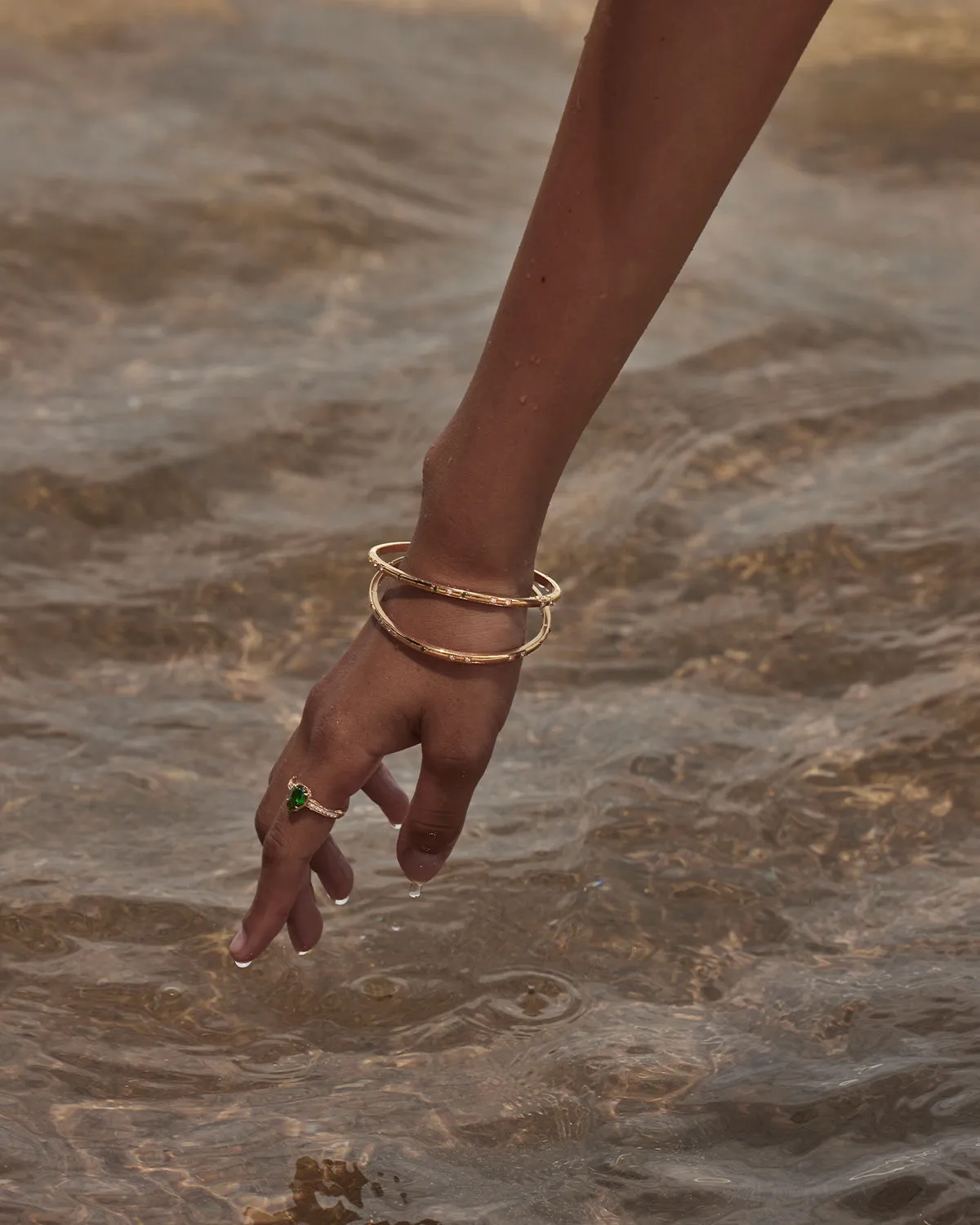 18k Gold Vermeil Depth of You Bangle Bycharlotte