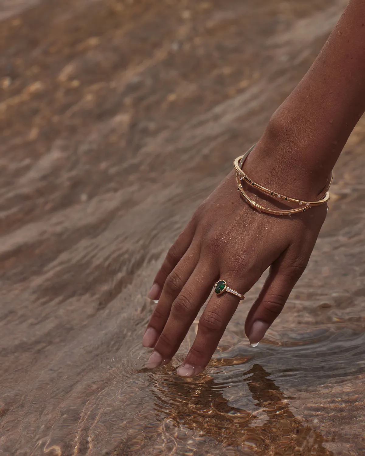 18k Gold Vermeil Depth of You Bangle Bycharlotte