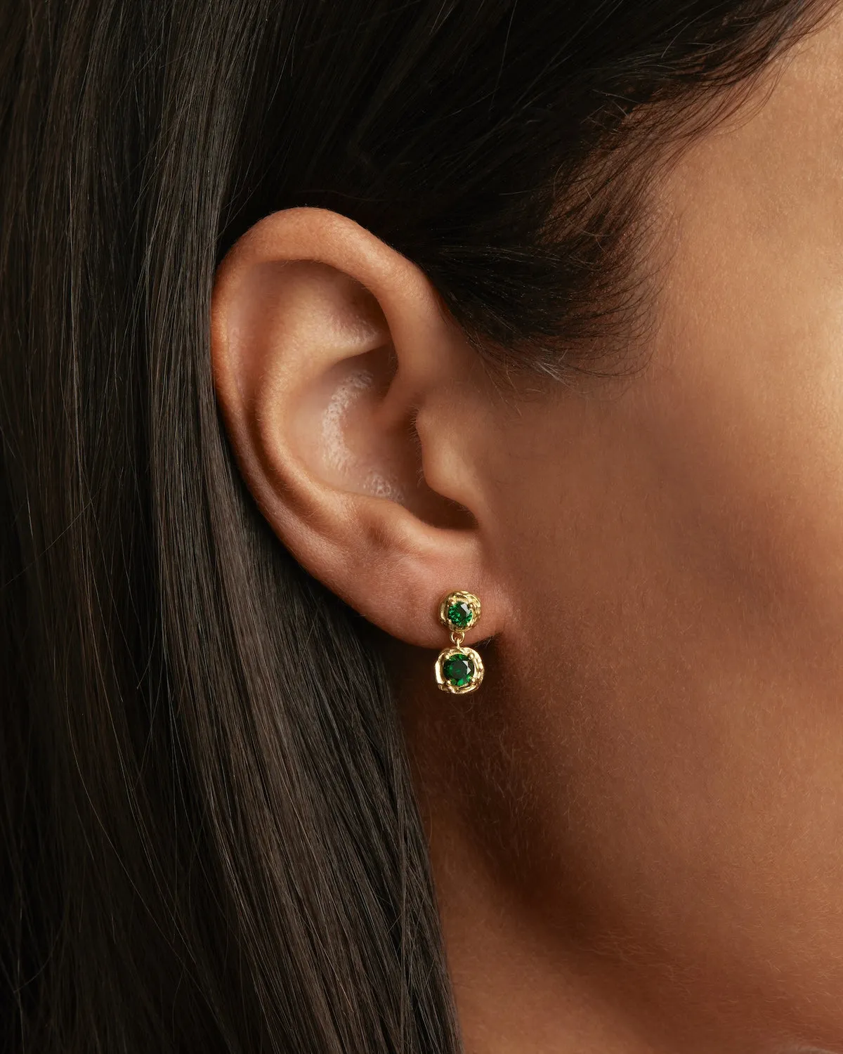 18k Gold Vermeil Depth of You Drop Earrings Bycharlotte