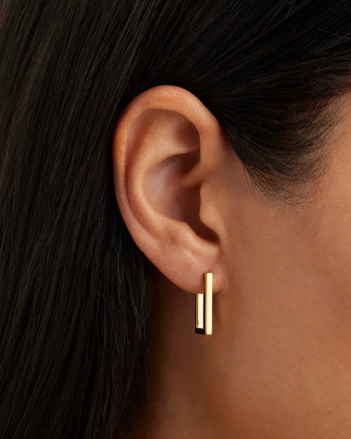 18k Gold Vermeil Devotion Hoops Bycharlotte