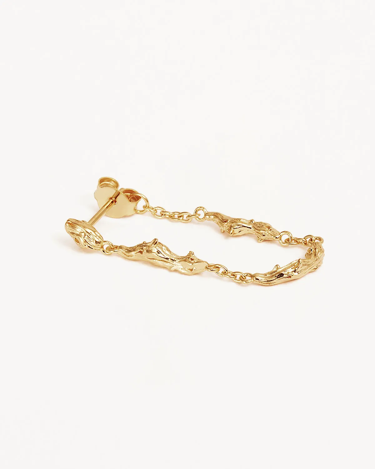 18k Gold Vermeil Drift Chain Earrings Bycharlotte