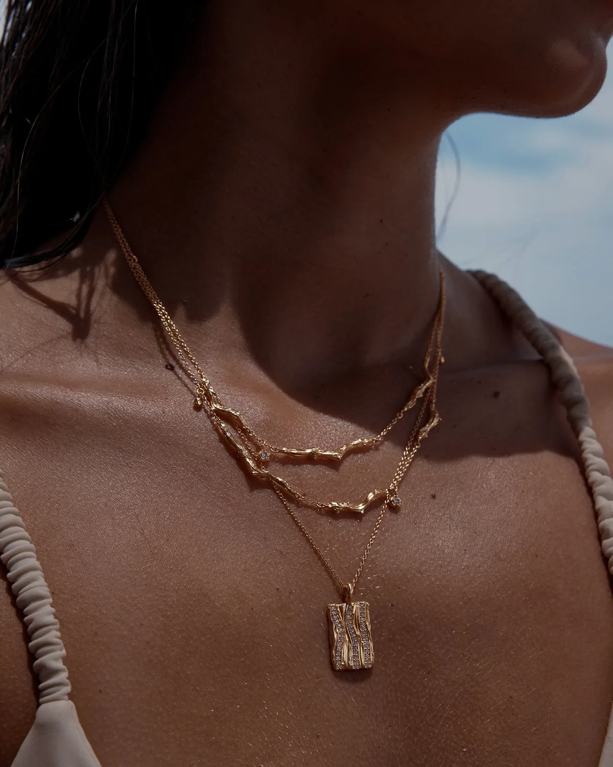 18k Gold Vermeil Drift Layered Choker Bycharlotte