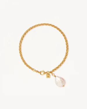 18k Gold Vermeil Embrace Stillness Pearl Bracelet Bycharlotte