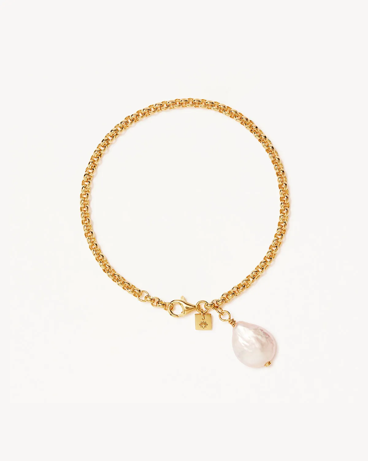 18k Gold Vermeil Embrace Stillness Pearl Bracelet Bycharlotte