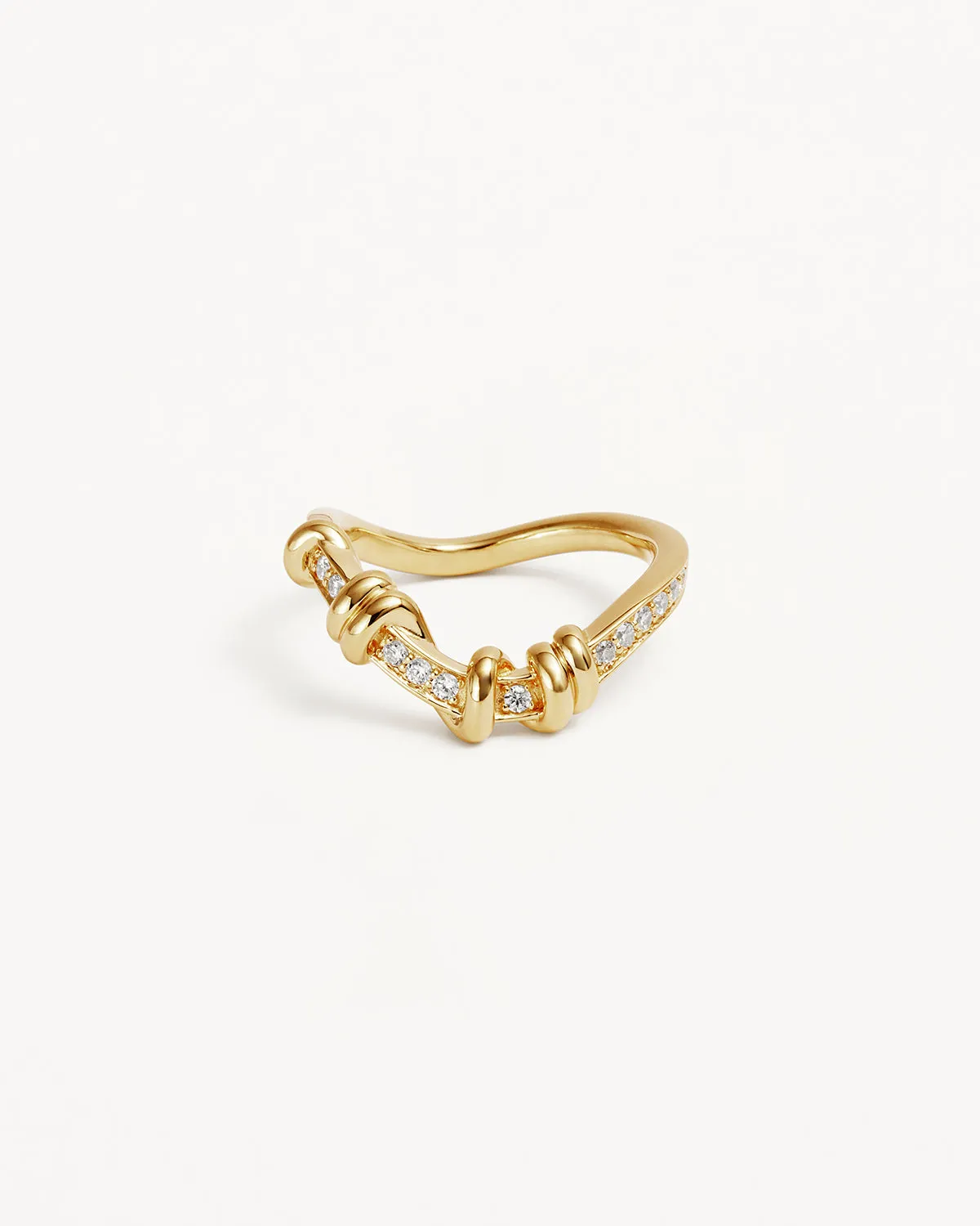 18k Gold Vermeil Embrace Stillness Ring Bycharlotte