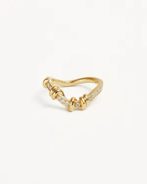 18k Gold Vermeil Embrace Stillness Ring Bycharlotte