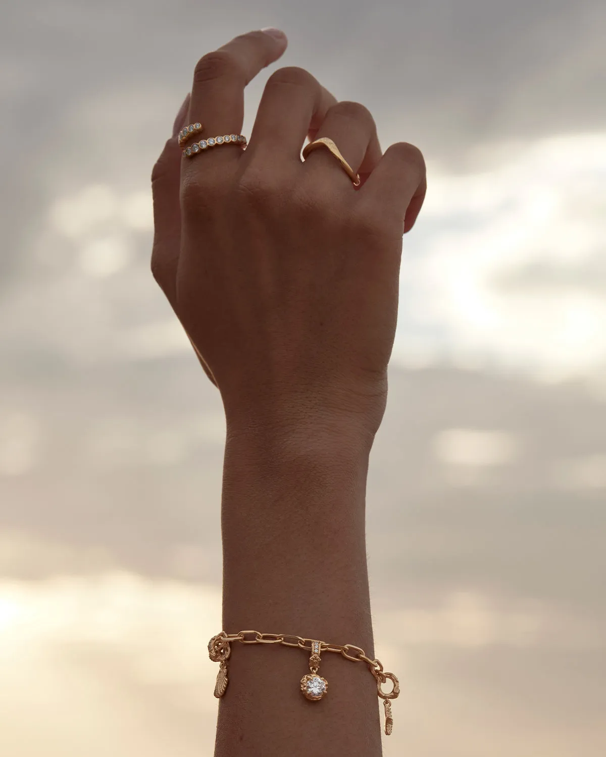 18k Gold Vermeil Endless Tides Ring Bycharlotte