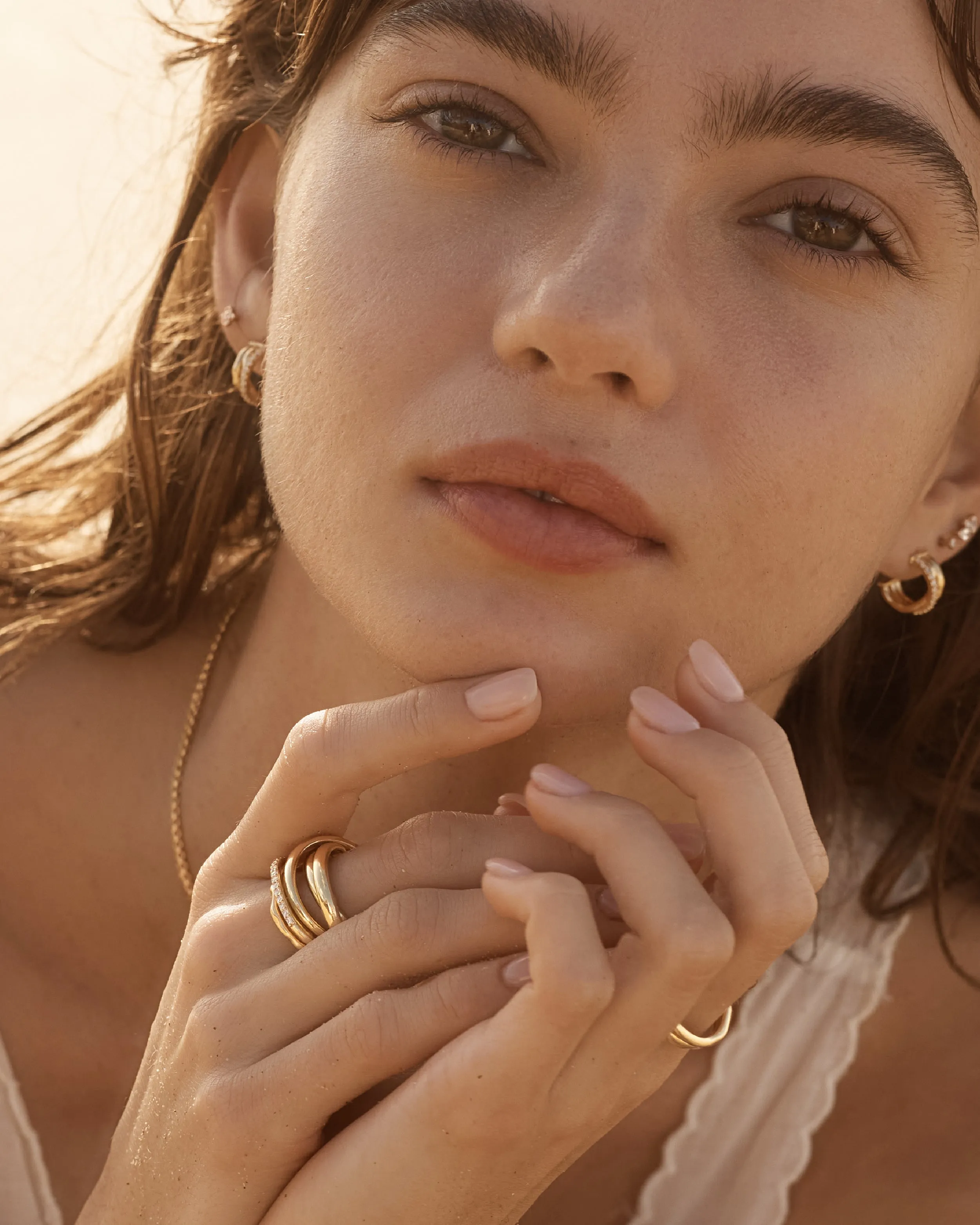 18k Gold Vermeil Entwined Hearts Ring Bycharlotte