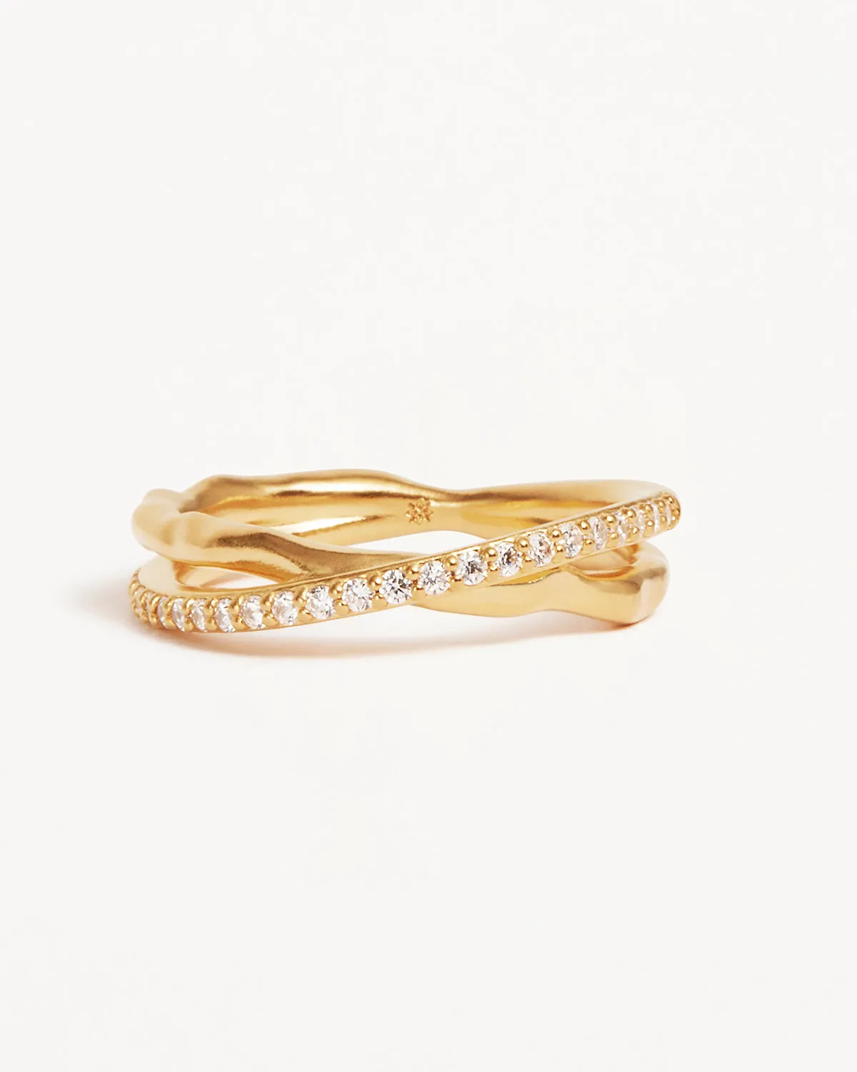 18k Gold Vermeil Entwined Hearts Ring Bycharlotte