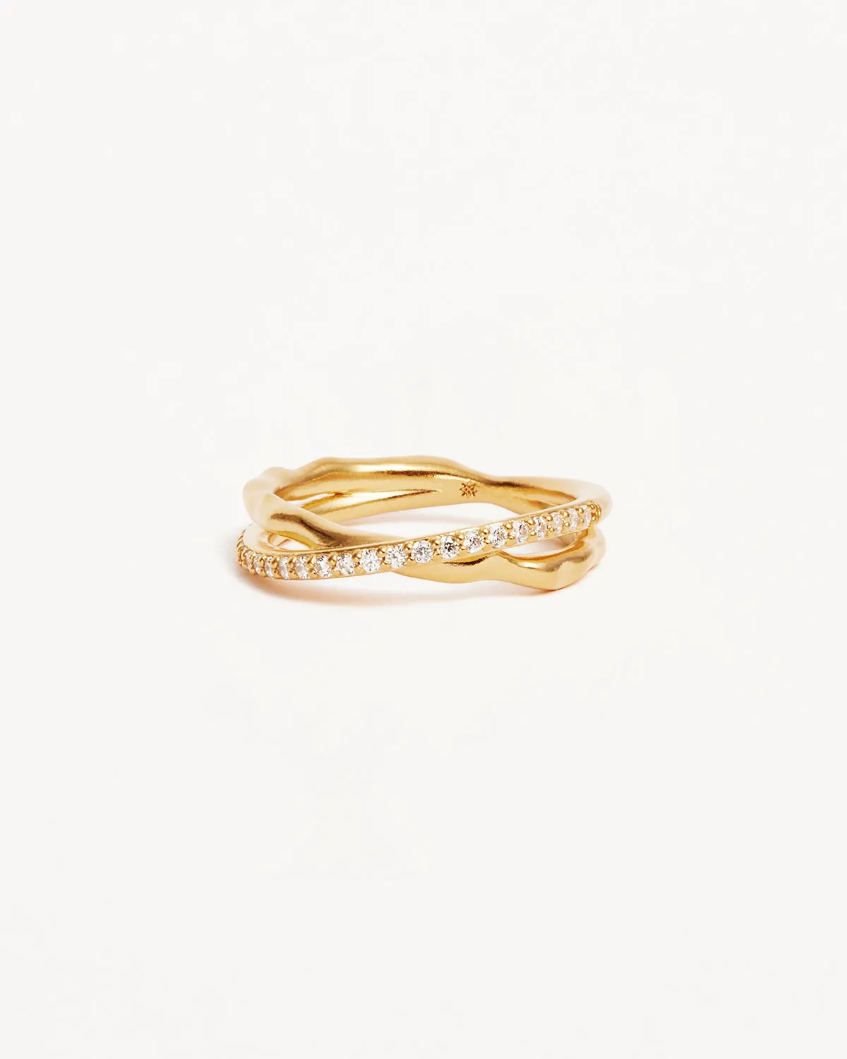 18k Gold Vermeil Entwined Hearts Ring Bycharlotte