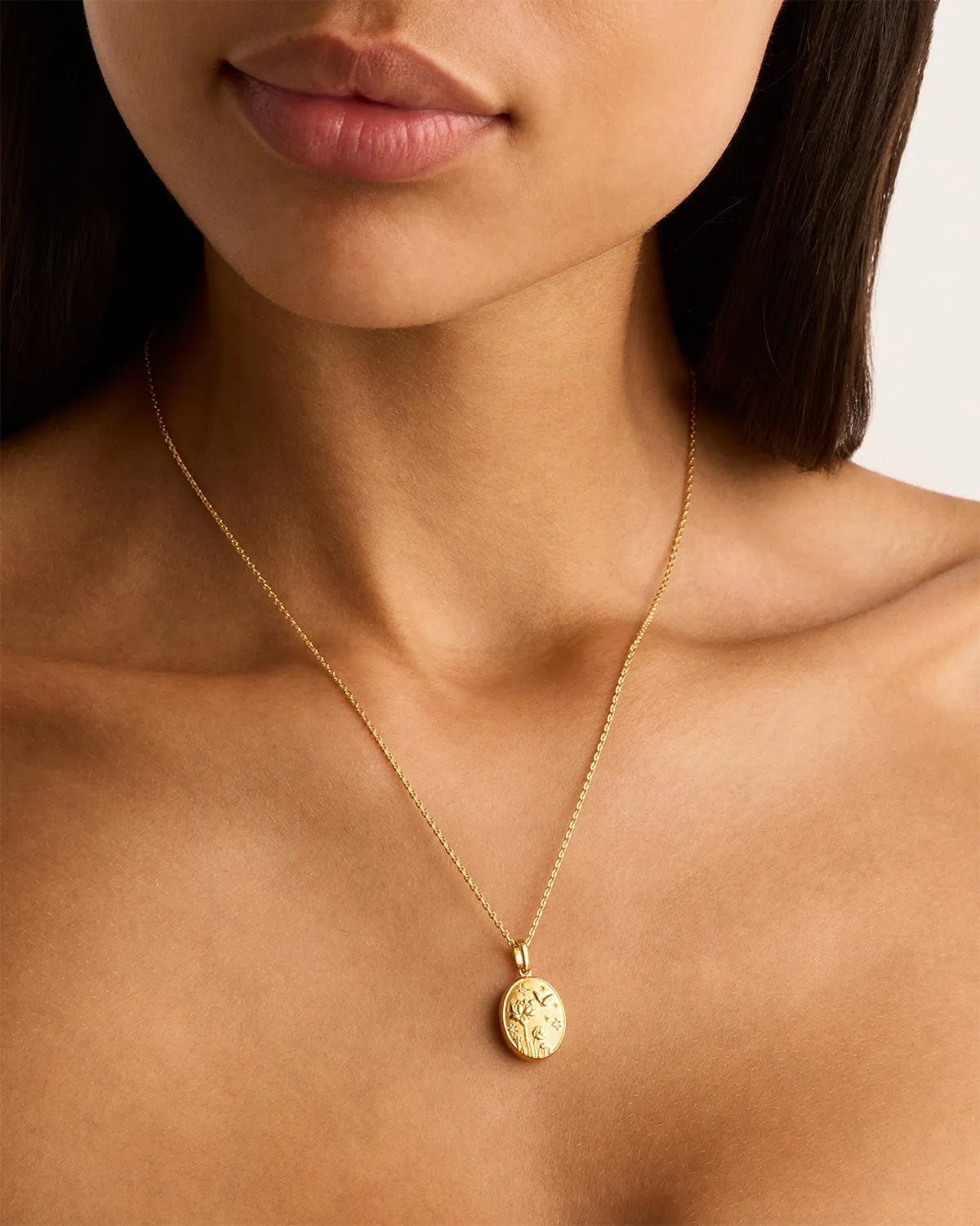 18k Gold Vermeil Everything You Are Is Enough Locket Pendant Bycharlotte