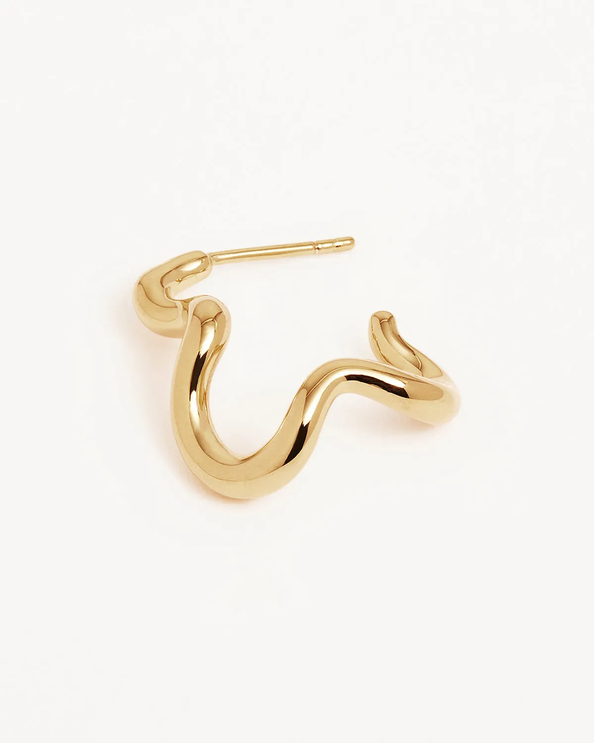 18k Gold Vermeil Flow of Life Hoops Bycharlotte