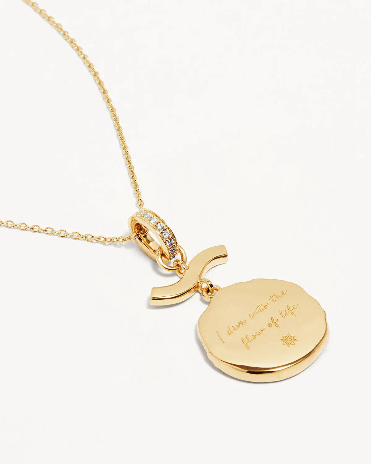 18k Gold Vermeil Flow of Life Necklace Bycharlotte