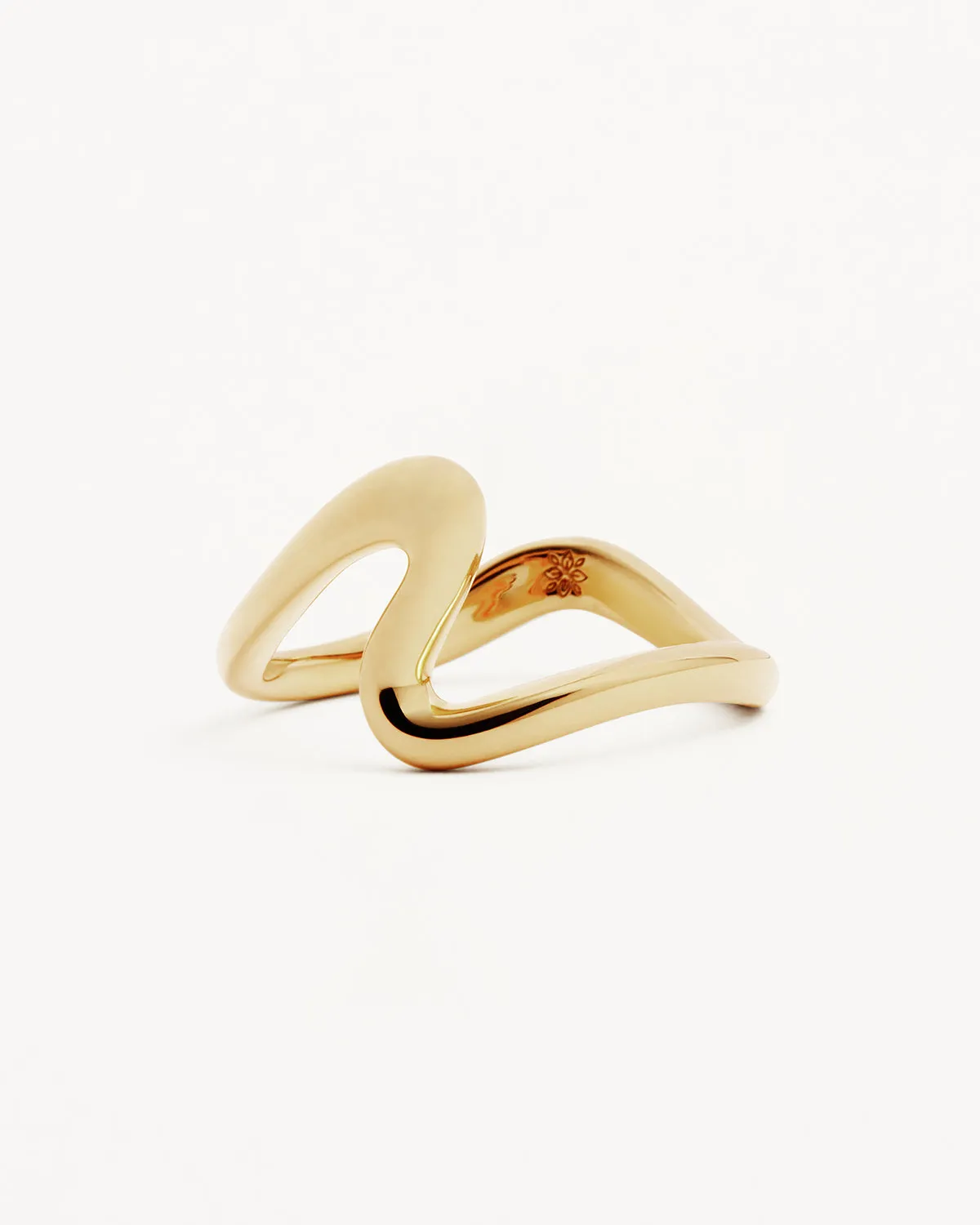 18k Gold Vermeil Flow of Life Ring Bycharlotte