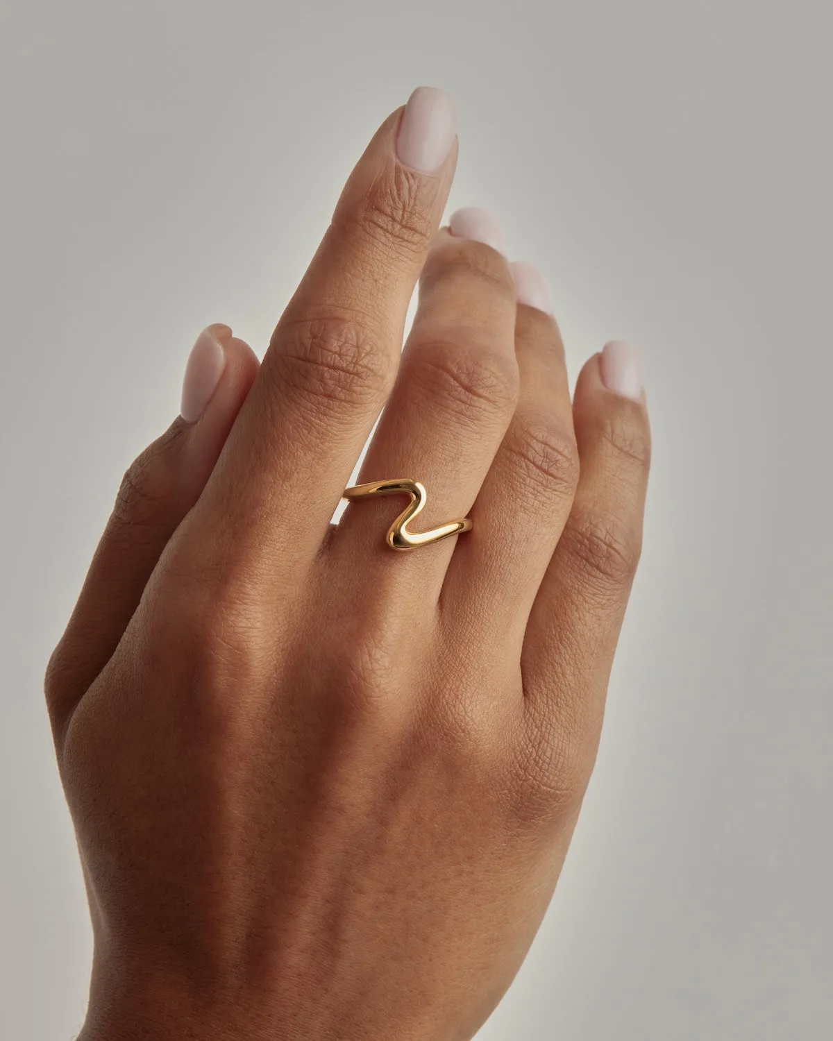 18k Gold Vermeil Flow of Life Ring Bycharlotte
