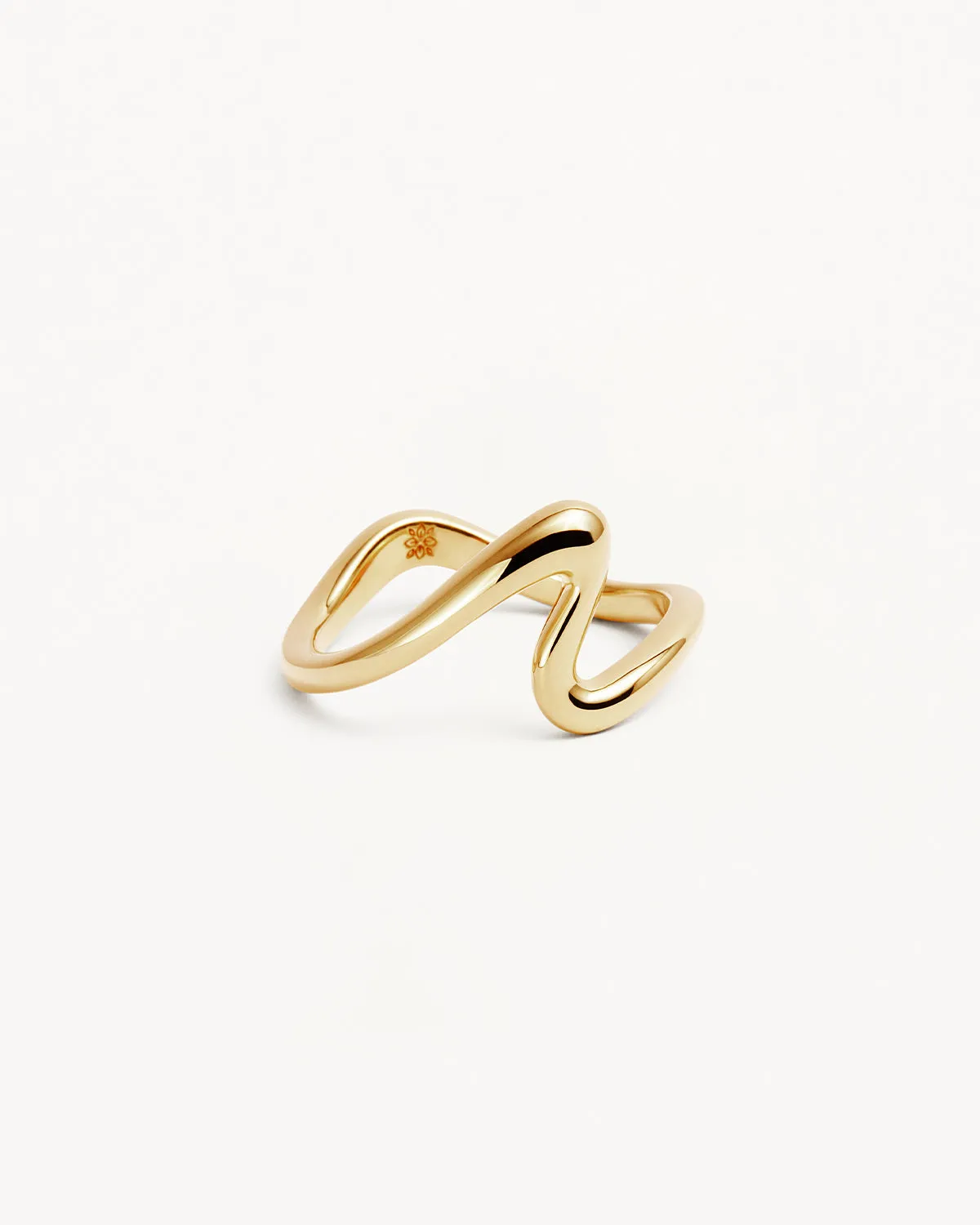 18k Gold Vermeil Flow of Life Ring Bycharlotte