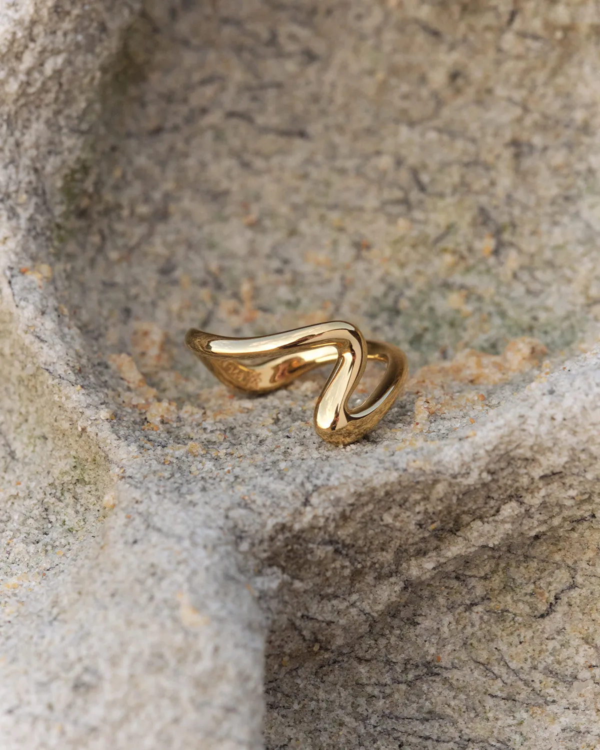 18k Gold Vermeil Flow of Life Ring Bycharlotte