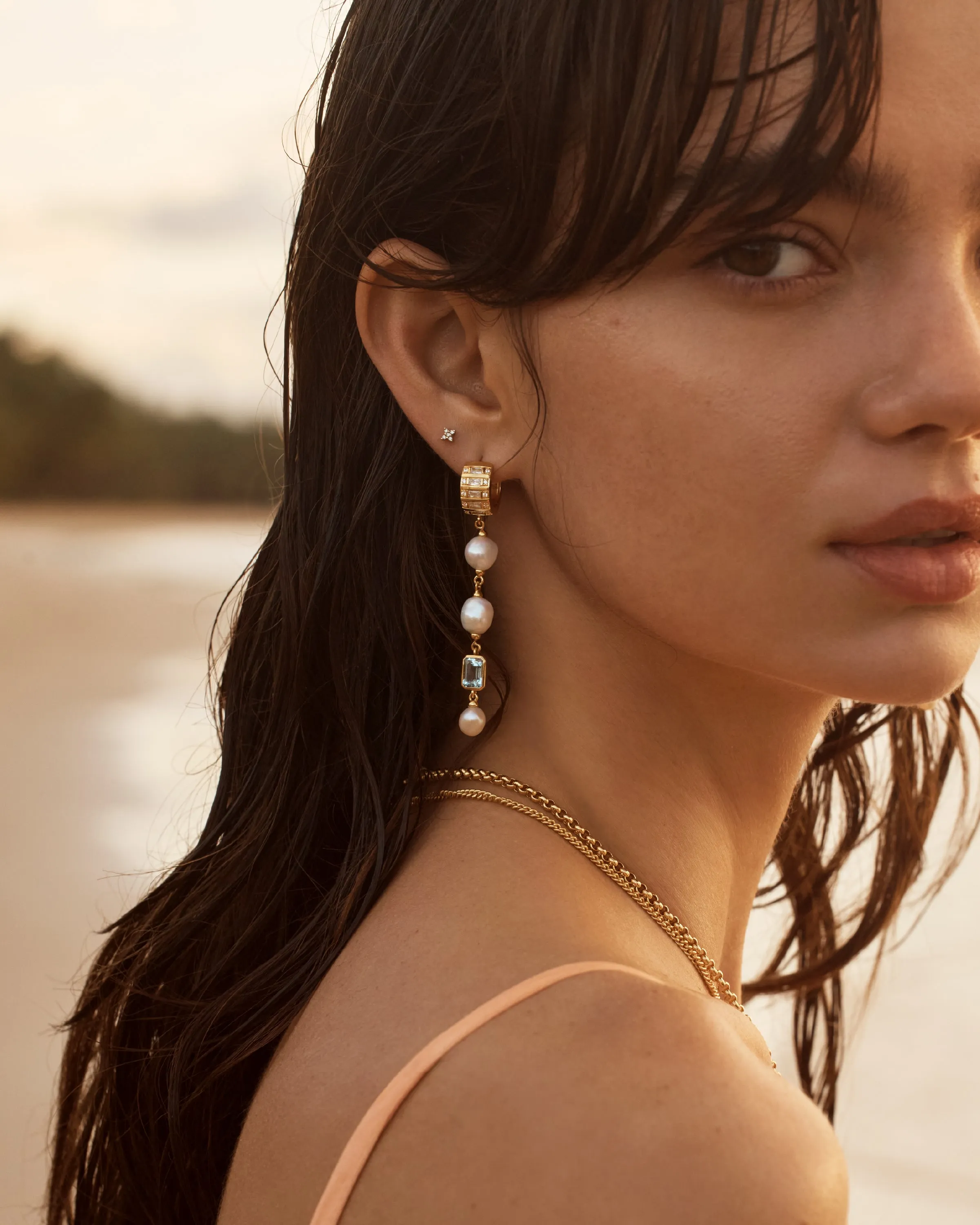 18k Gold Vermeil Follow Your Dreams Hoops Bycharlotte