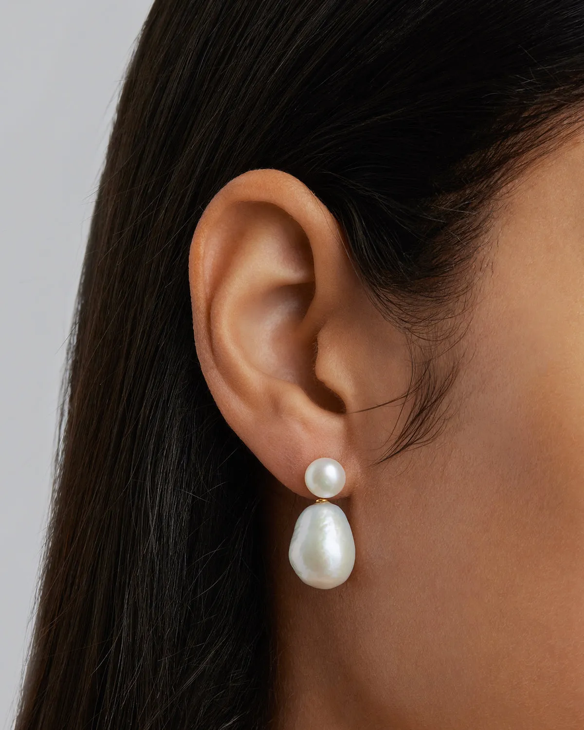 18k Gold Vermeil Forever Moments Pearl Drop Earrings Bycharlotte
