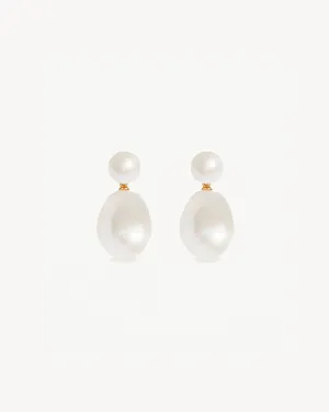 18k Gold Vermeil Forever Moments Pearl Drop Earrings Bycharlotte