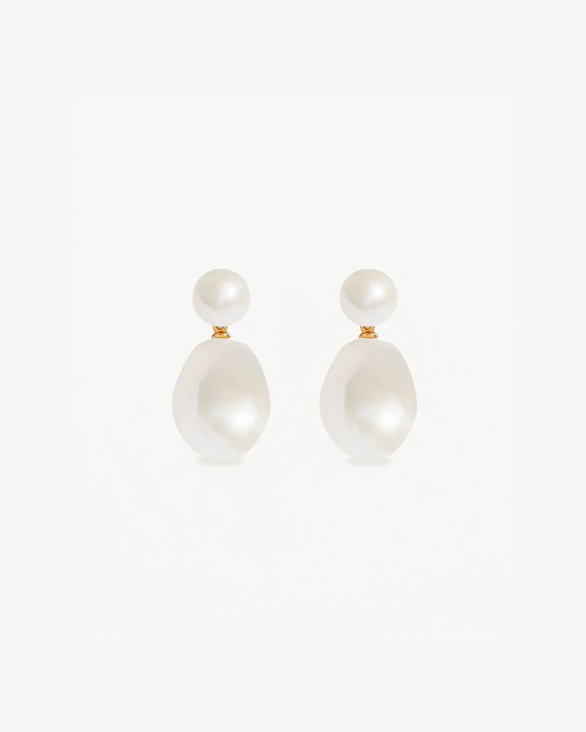 18k Gold Vermeil Forever Moments Pearl Drop Earrings Bycharlotte