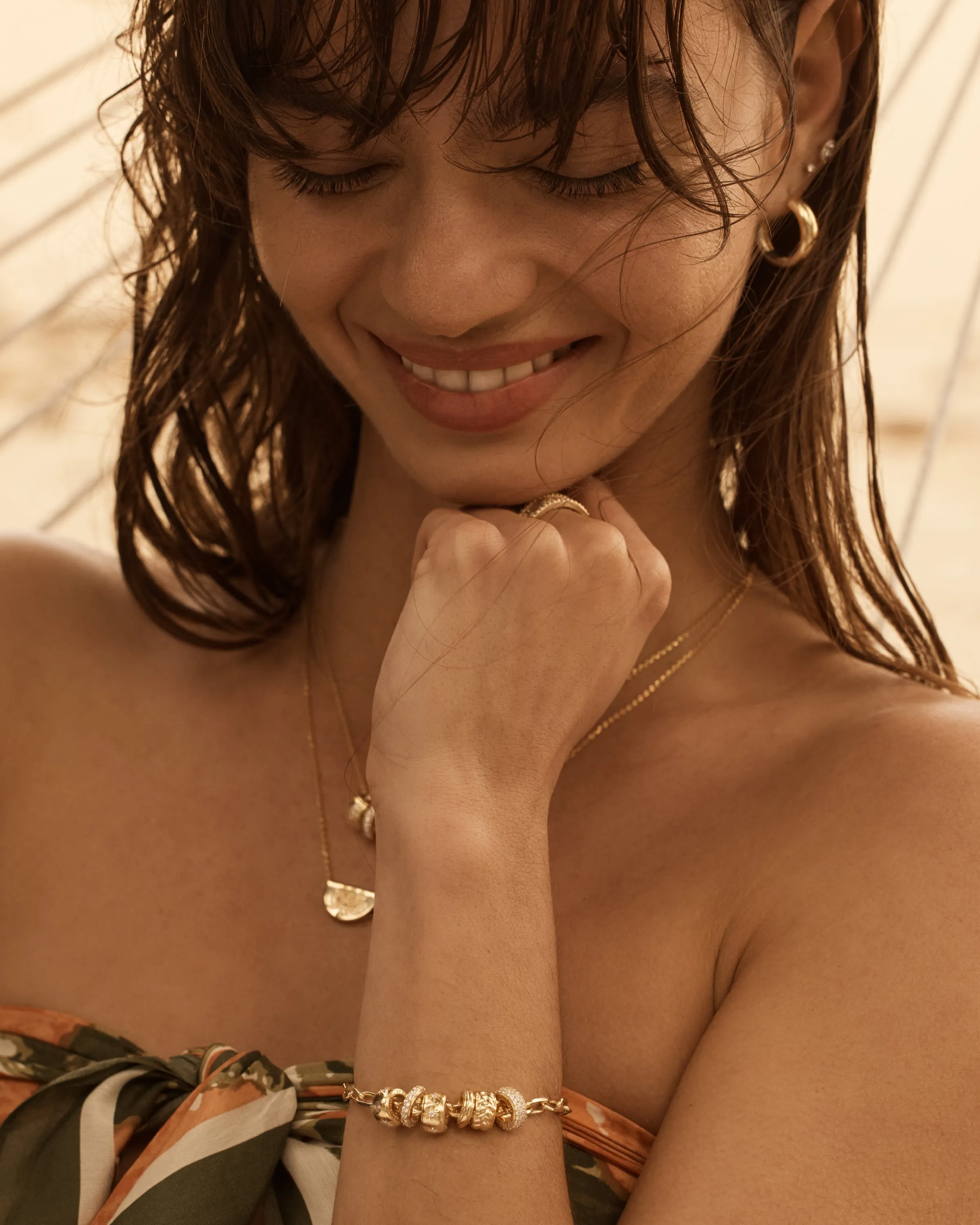 18k Gold Vermeil Halo Petal Charm Bycharlotte
