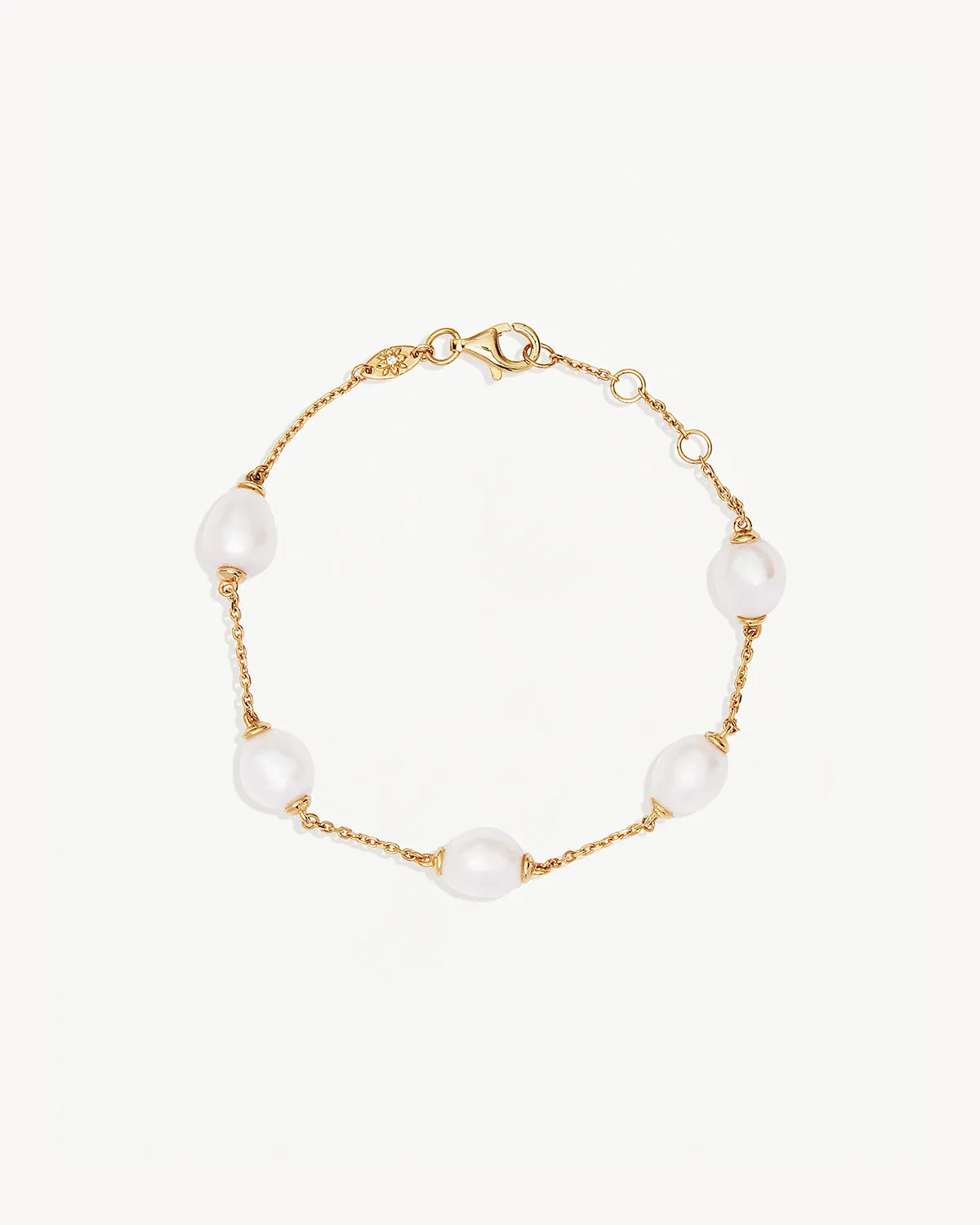 18k Gold Vermeil Harmony Pearl Bracelet Bycharlotte