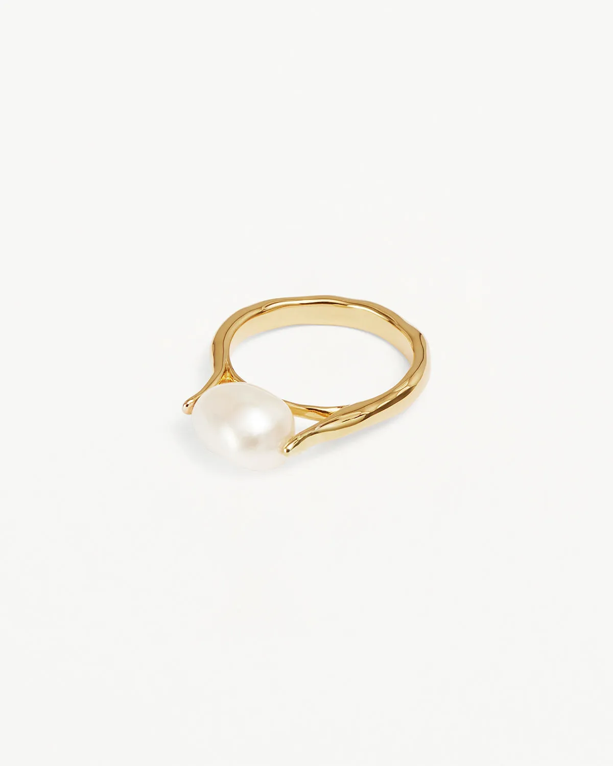 18k Gold Vermeil Harmony Pearl Ring Bycharlotte