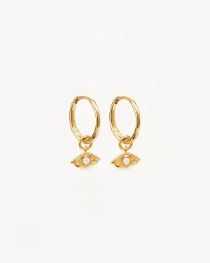 18k Gold Vermeil I am Protected Hoops Bycharlotte