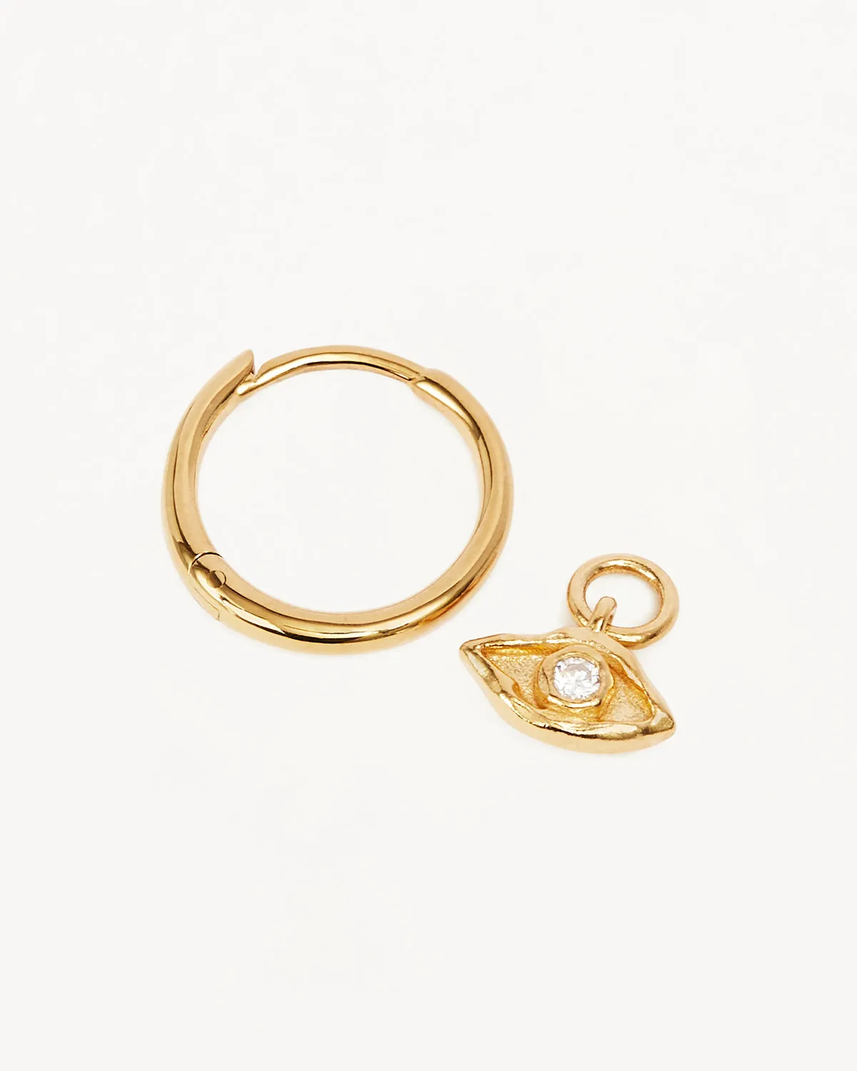 18k Gold Vermeil I am Protected Hoops Bycharlotte