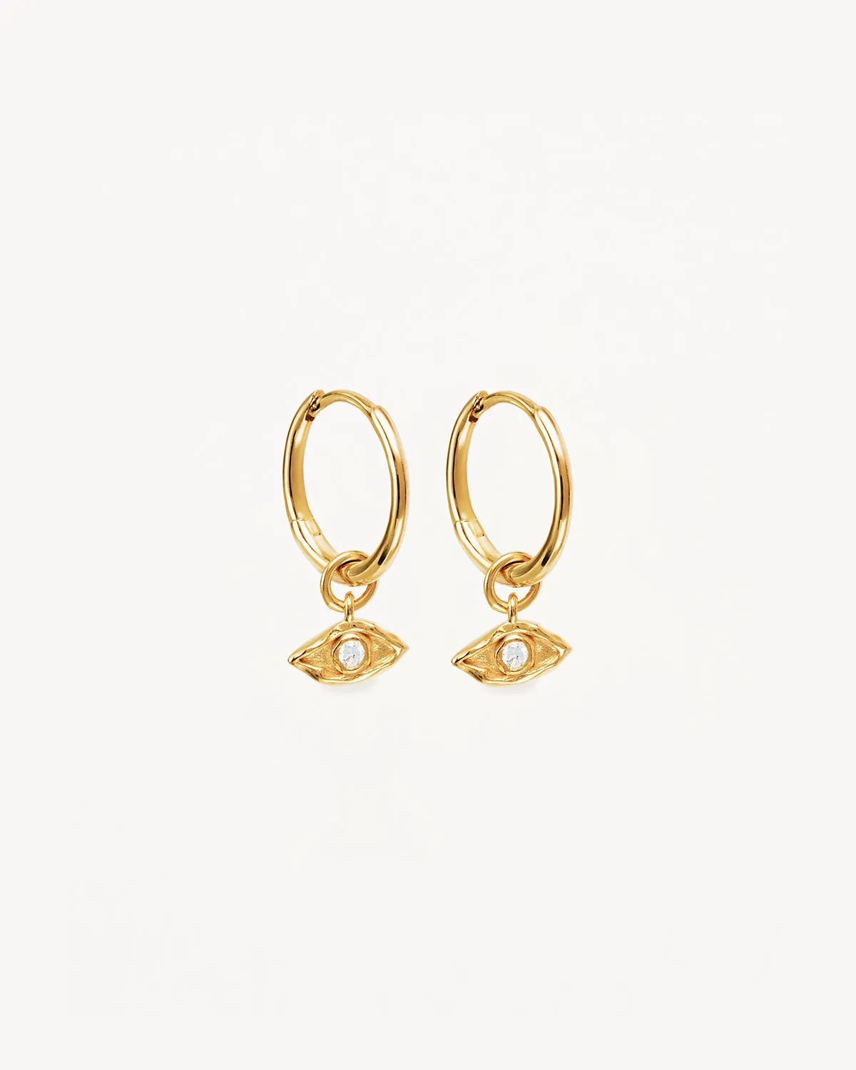 18k Gold Vermeil I am Protected Hoops Bycharlotte