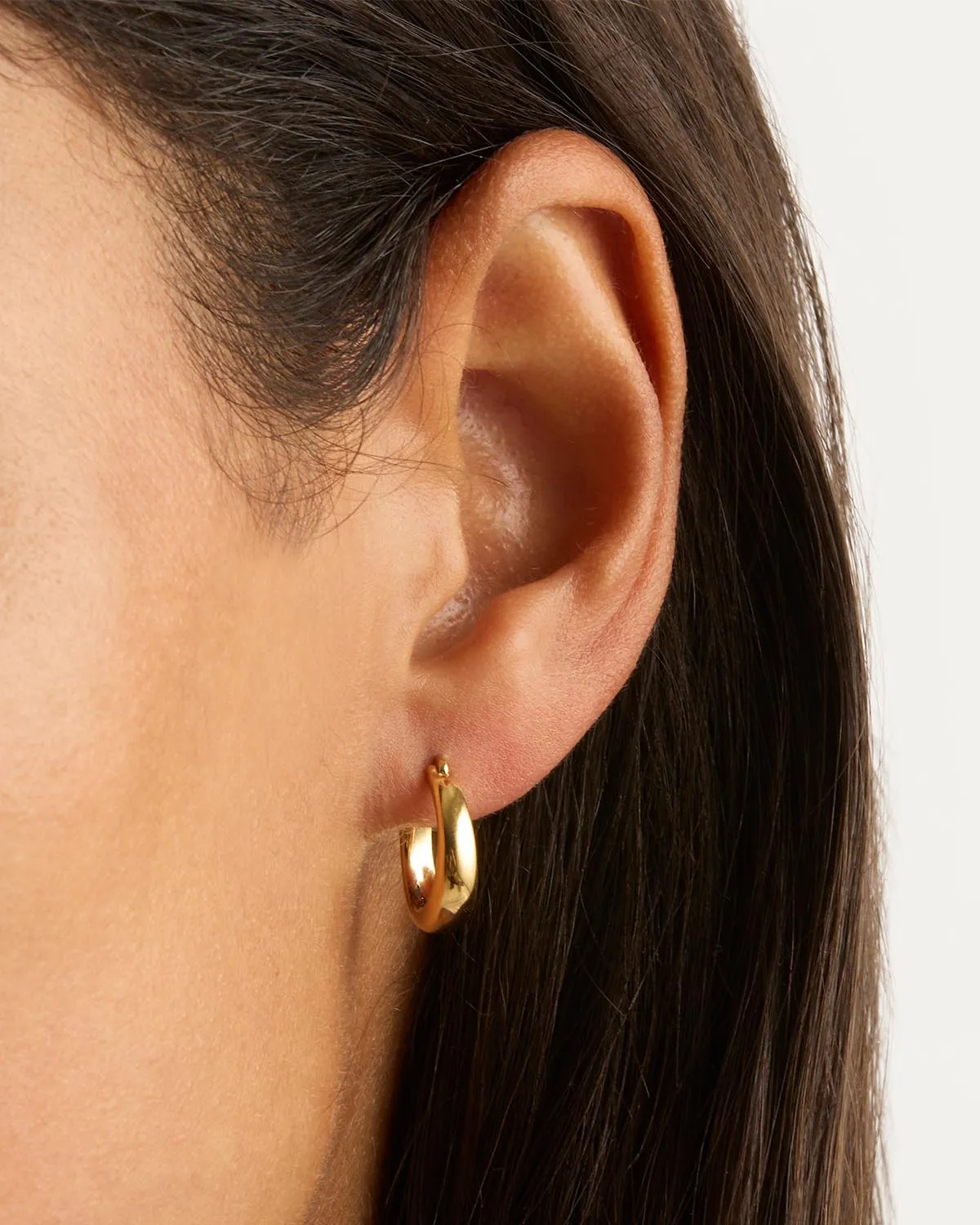 18k Gold Vermeil Infinite Horizon Small Hoops Bycharlotte