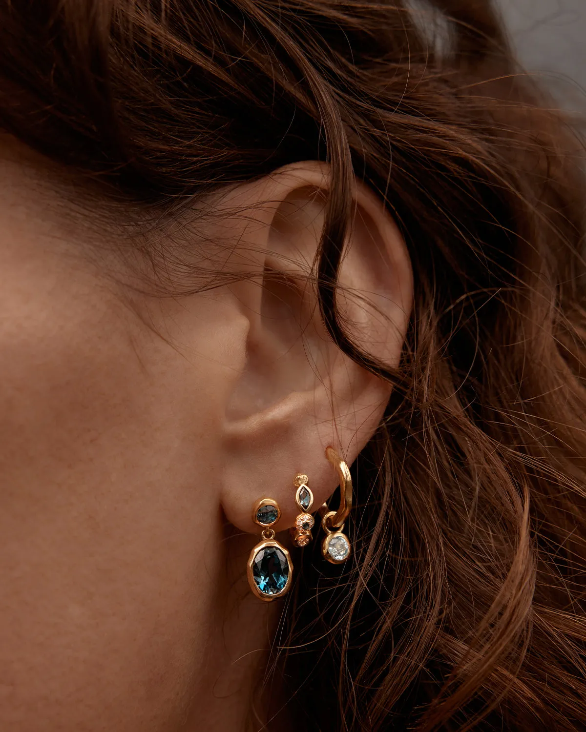 18k Gold Vermeil Infinite Skies Hoops Bycharlotte