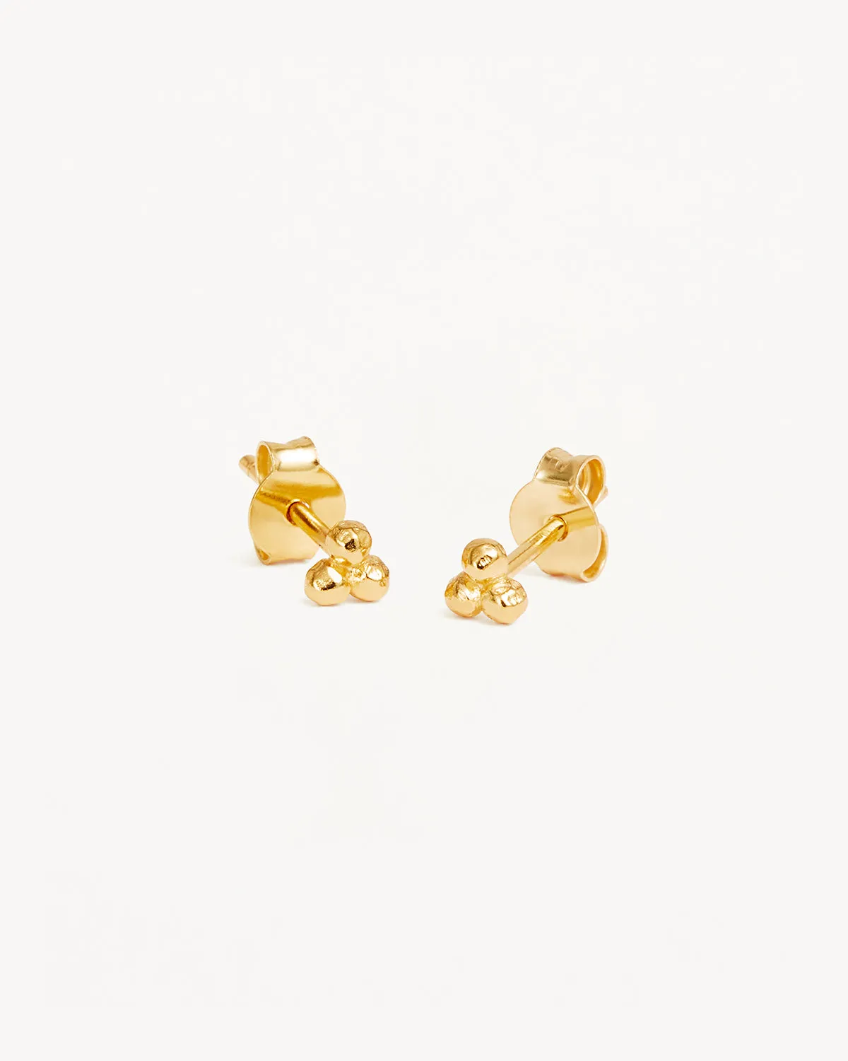 18k Gold Vermeil Karma Stud Earrings Bycharlotte