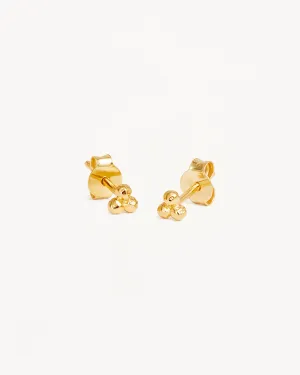 18k Gold Vermeil Karma Stud Earrings Bycharlotte