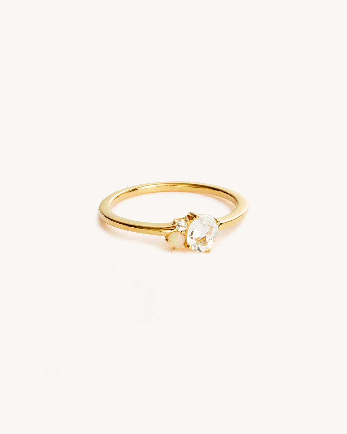 18k Gold Vermeil Kindred Birthstone Ring - April Bycharlotte