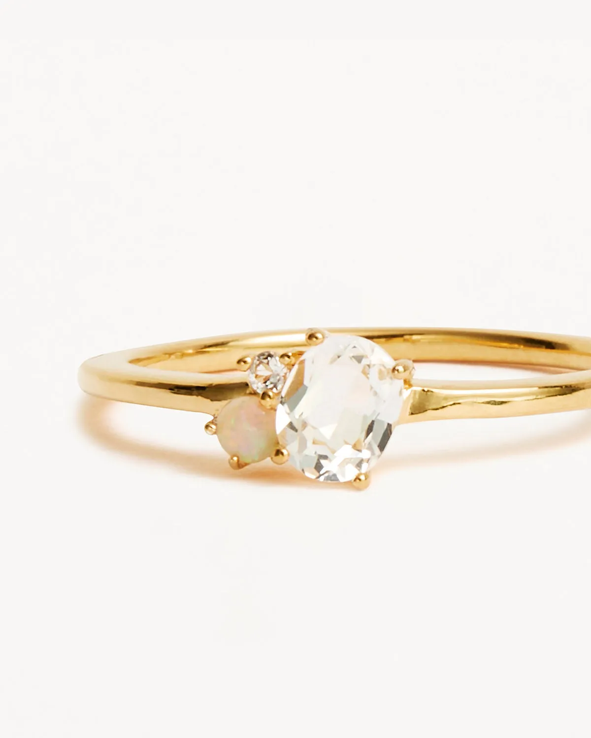 18k Gold Vermeil Kindred Birthstone Ring - April Bycharlotte