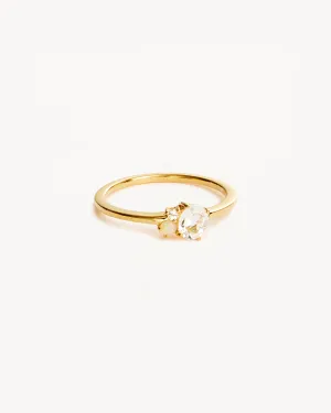 18k Gold Vermeil Kindred Birthstone Ring - April Bycharlotte