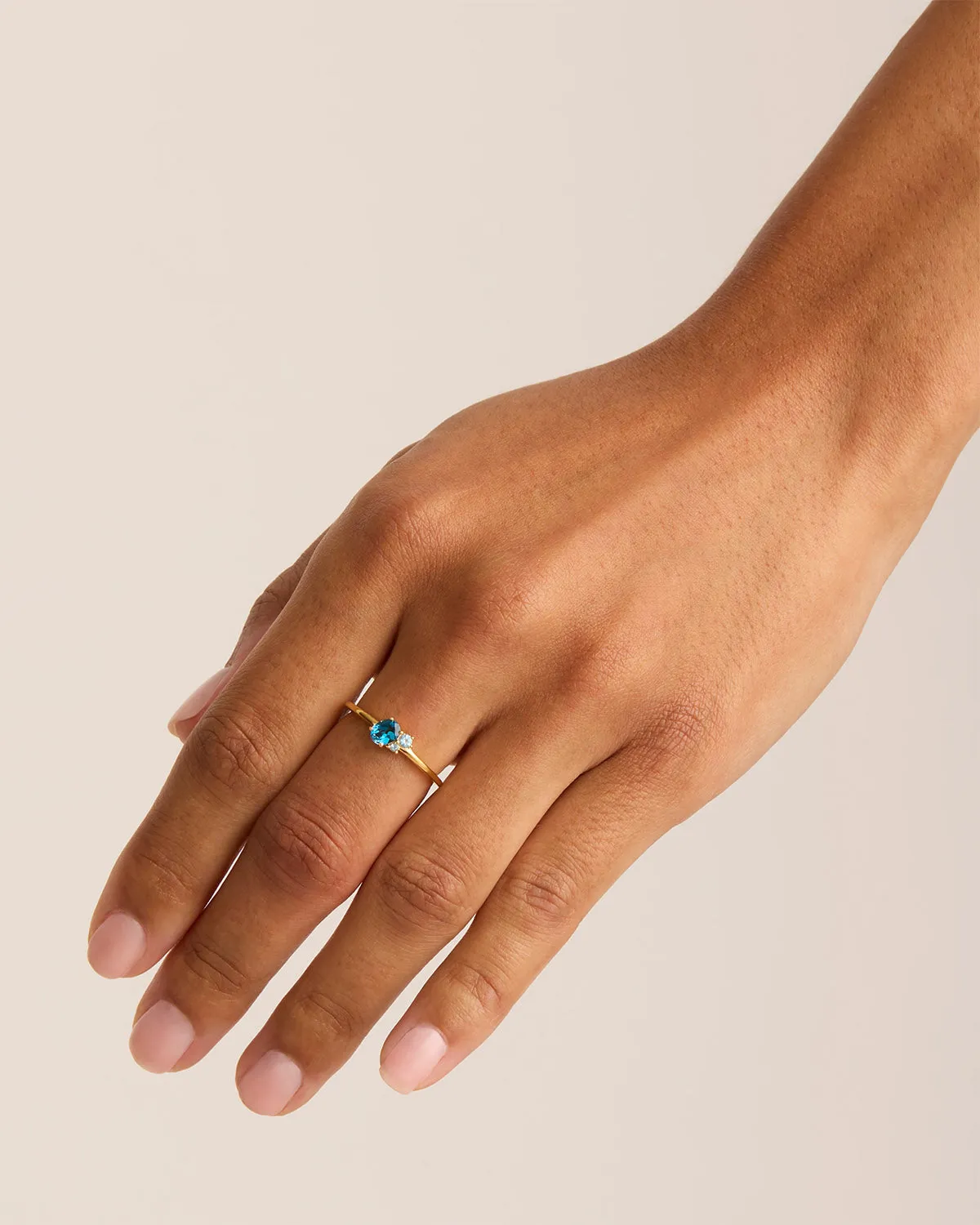 18k Gold Vermeil Kindred Birthstone Ring - December Bycharlotte