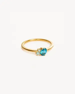 18k Gold Vermeil Kindred Birthstone Ring - December Bycharlotte