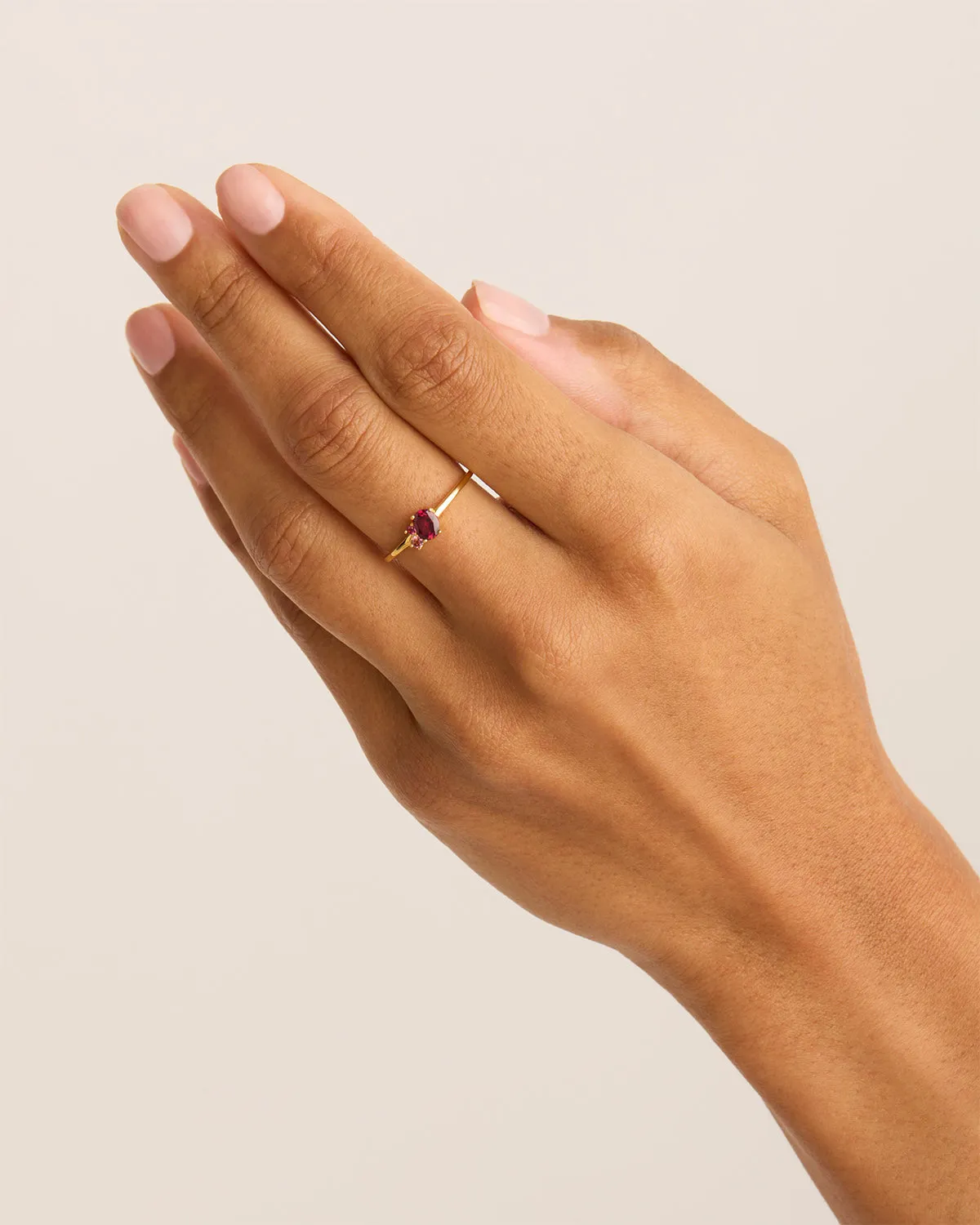 18k Gold Vermeil Kindred Birthstone Ring - July Bycharlotte
