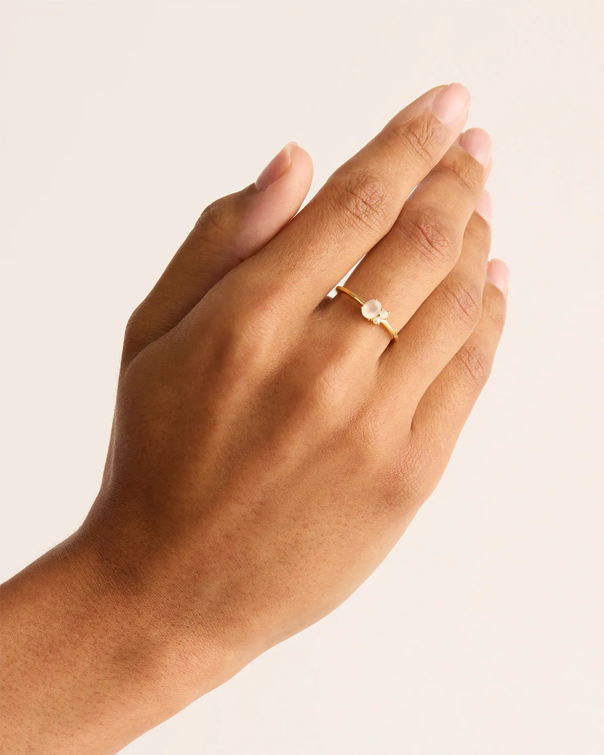 18k Gold Vermeil Kindred Birthstone Ring - June Bycharlotte