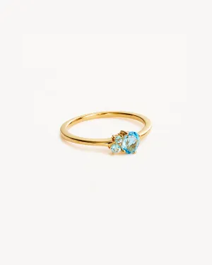 18k Gold Vermeil Kindred Birthstone Ring - March Bycharlotte