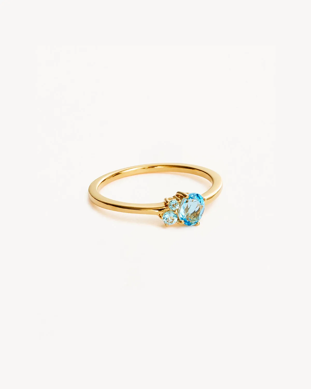 18k Gold Vermeil Kindred Birthstone Ring - March Bycharlotte